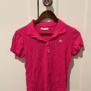 Aeropostale Women's Pink Button Down Shirt